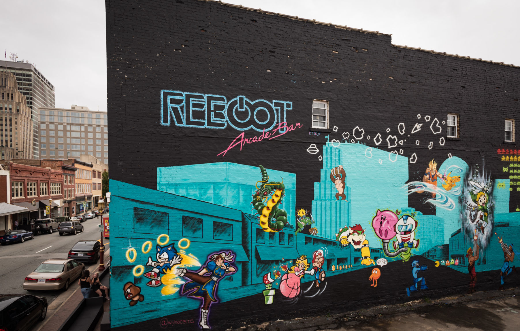 Reboot Arcade Bar Mural